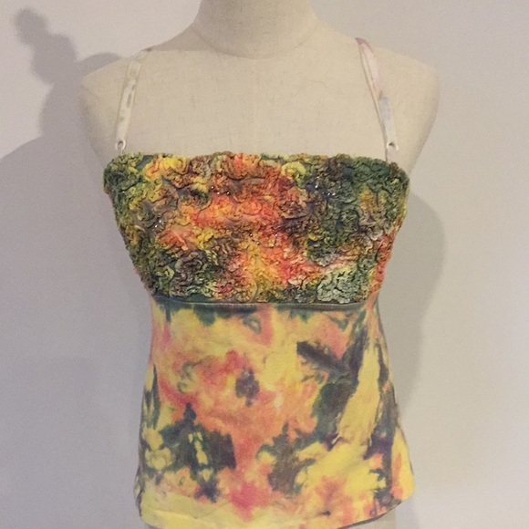 Mezon Santa Cruz USA tie dyed tank detailed ribbon - Picture 2 of 12